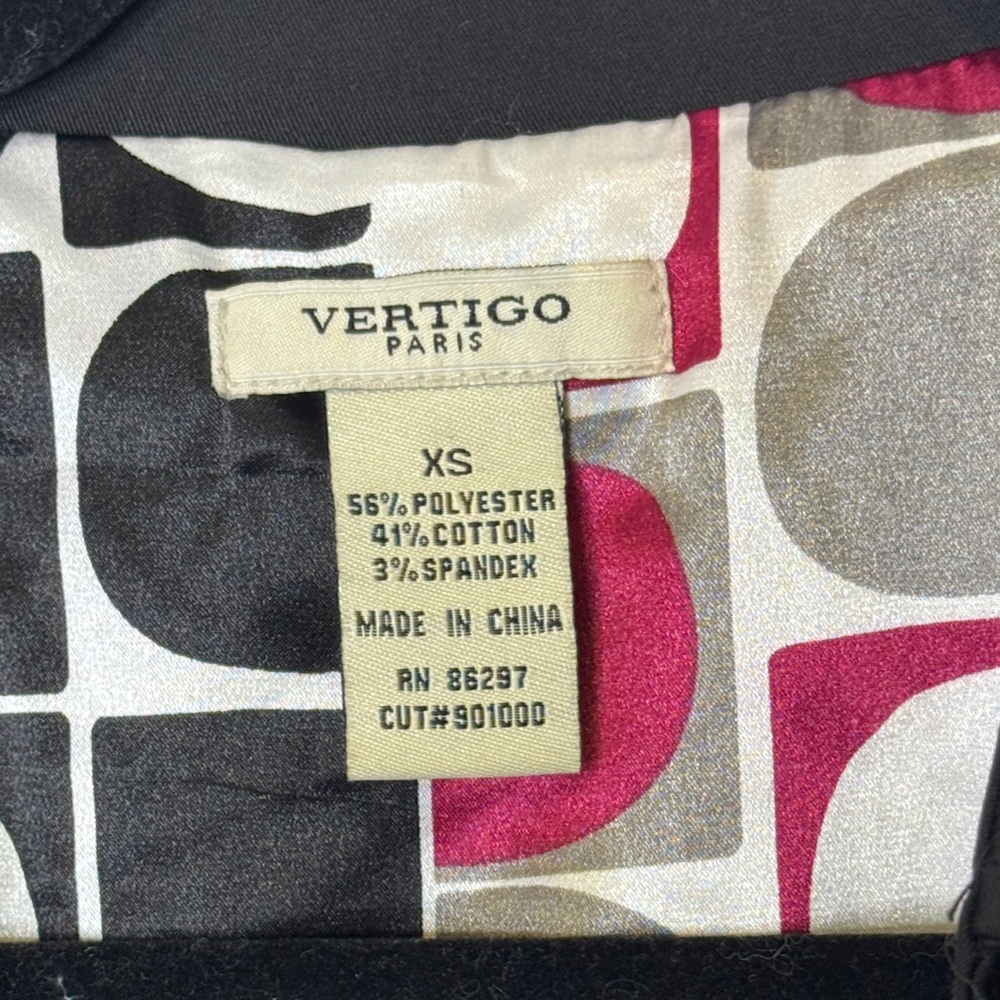 Vertigo Paris Black Double Breasted Jacket XS - Picture 2 of 6